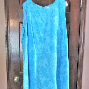 August Silk Studio Sleeveless Sheath Dress -Beautiful Blue Sz 26 Length …